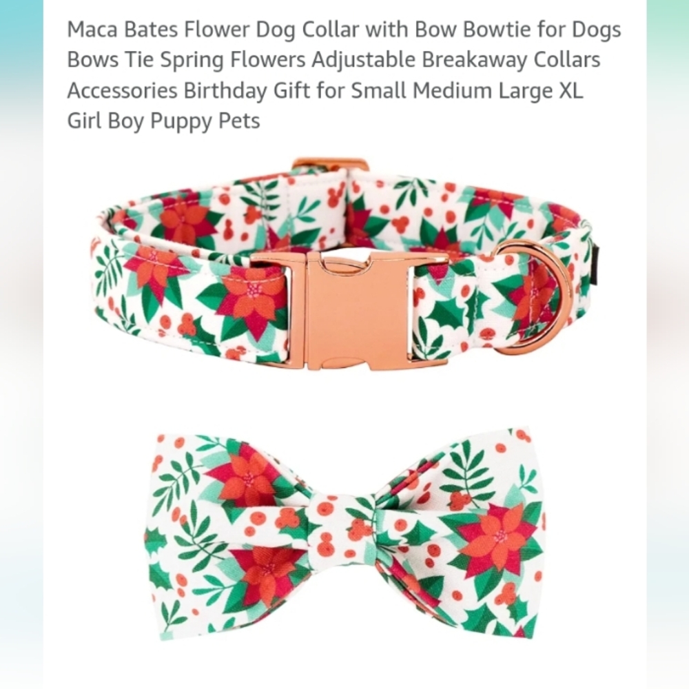Dog or Cat collar & bowtie